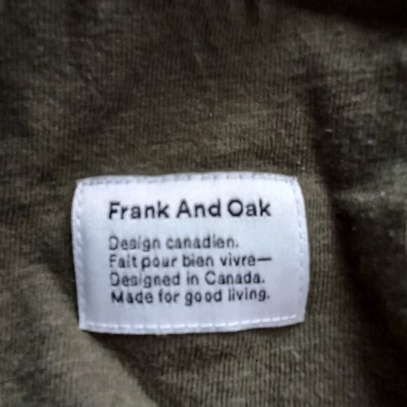 FRANK + OAK hemp and organic cotton khaki tshirt - Picture 6 of 8